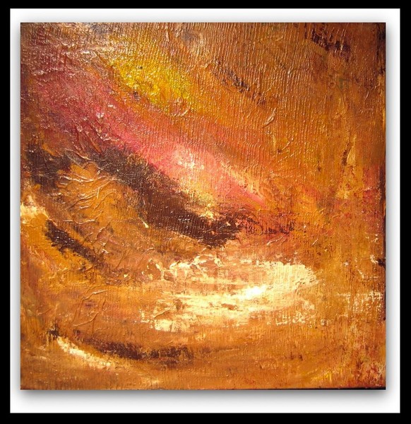 twisted earth 36x36 abstract by mila