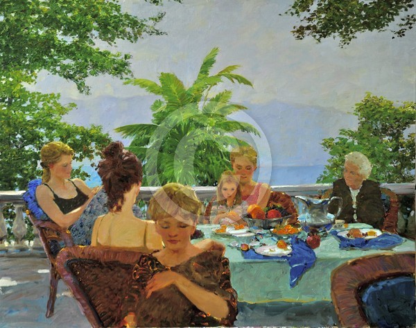 Italian Lunch 24 x 30