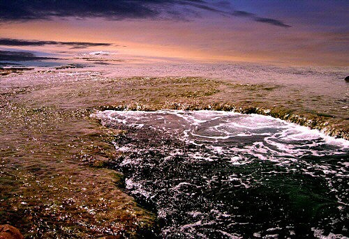And sea has broken aside