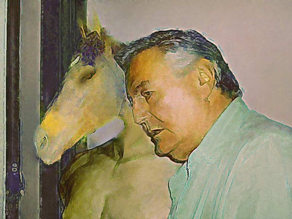 man with horse