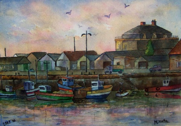 CREPUSCULE SUR LE PORT