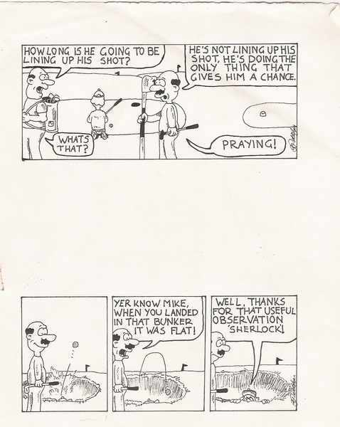 'Crazy Golfer' cartoons Num 1
