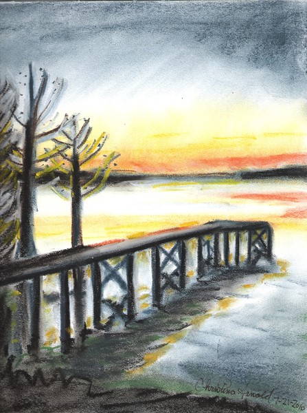 Lake D'Arbonne at Sunset