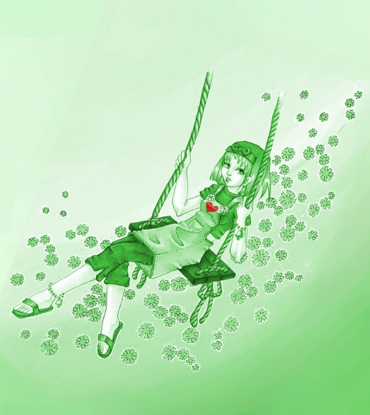 Girl Swinging