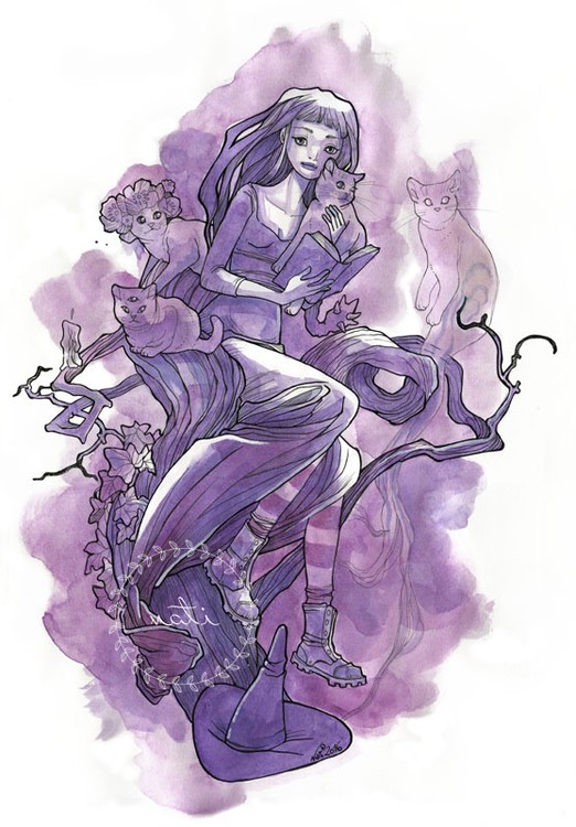 Witch and Cats