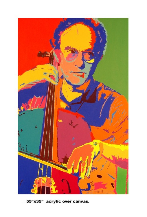 The cello player.