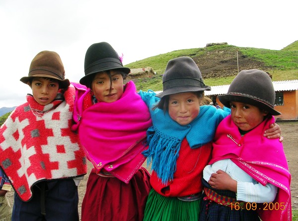 Indian children from Ecuador
