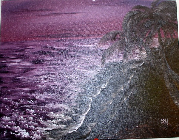 purple ocean