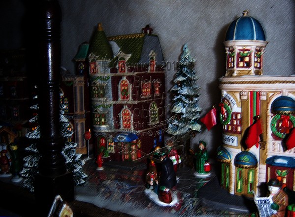 Department 56 Christmas Village Digital Art