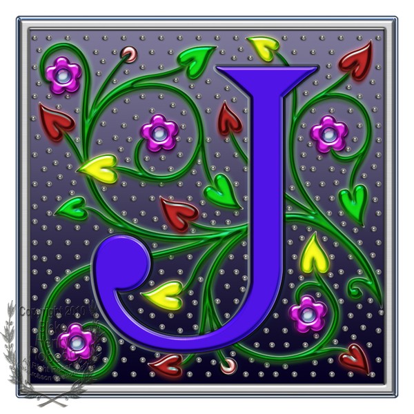 Letter J Ornamental