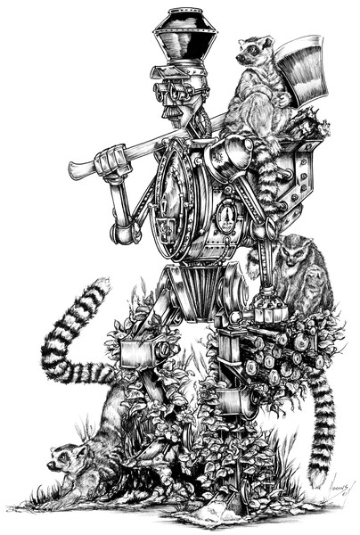 Steampunk Lemurs