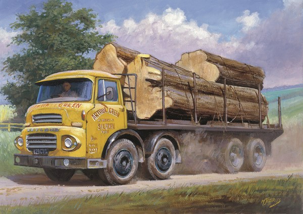 Leyland Octopus on timber