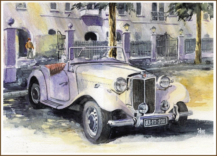 MG sports car of the fifties