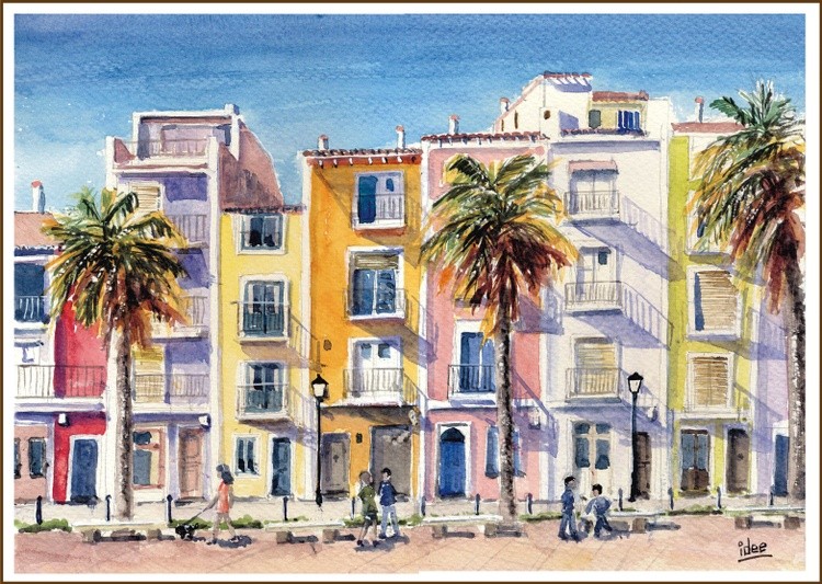 Promenade in Villasojosa (Spain)