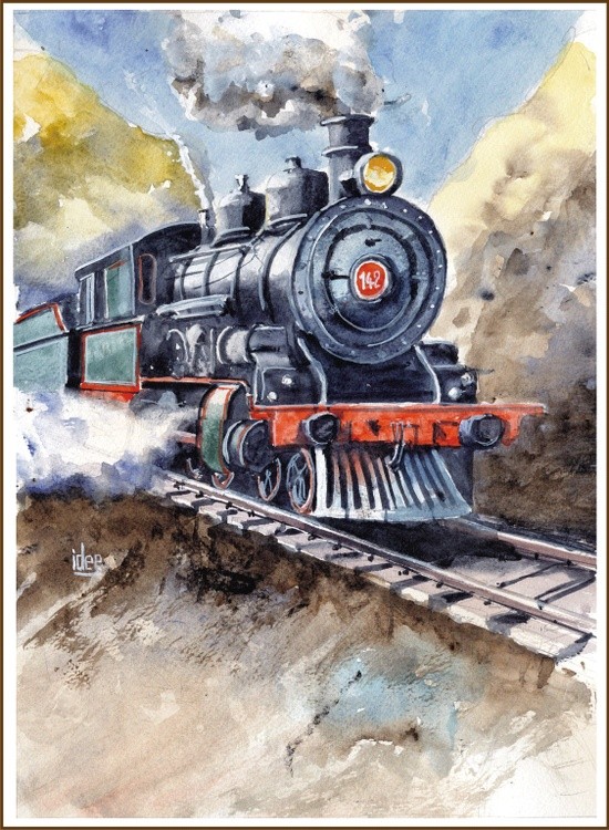 Modern steam locomotive