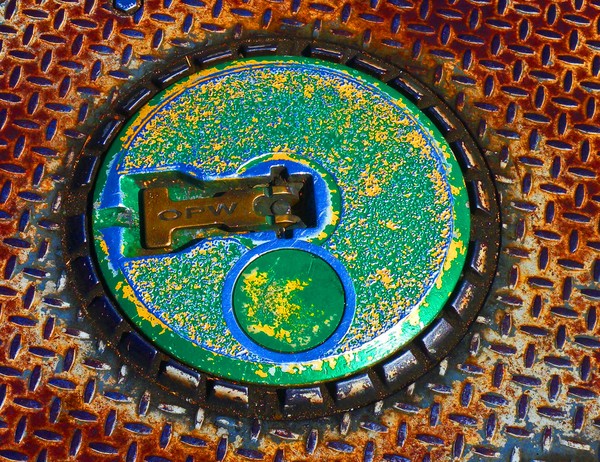 colorful manhole cover
