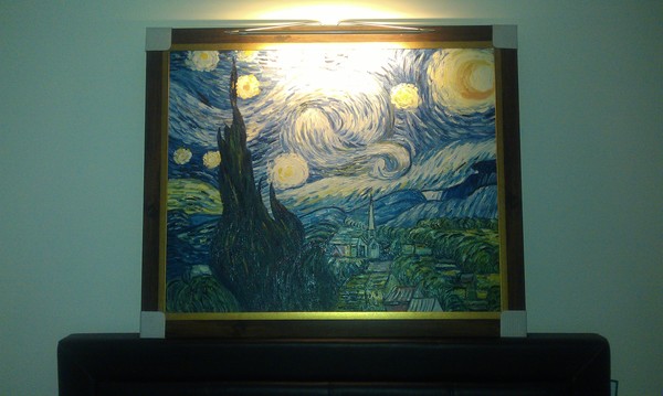 stary night reproduction oil