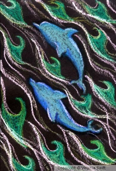 Dolphins Swimming