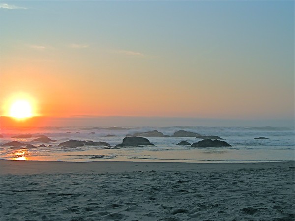 Ocean at sunset