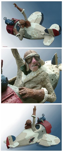 wall hanging plane & pilot
