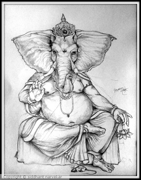 Ganpati Sketch by abhijitchawadimani on DeviantArt