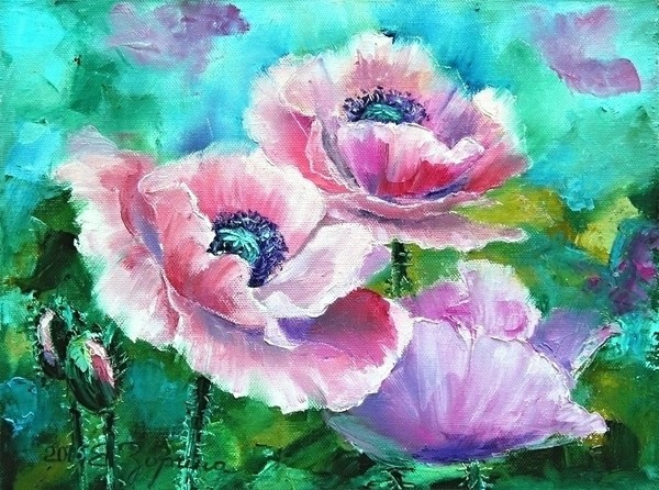Pink poppies