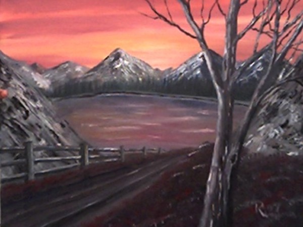Dusk at Lake Anastacia