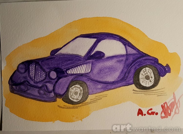 Purple car