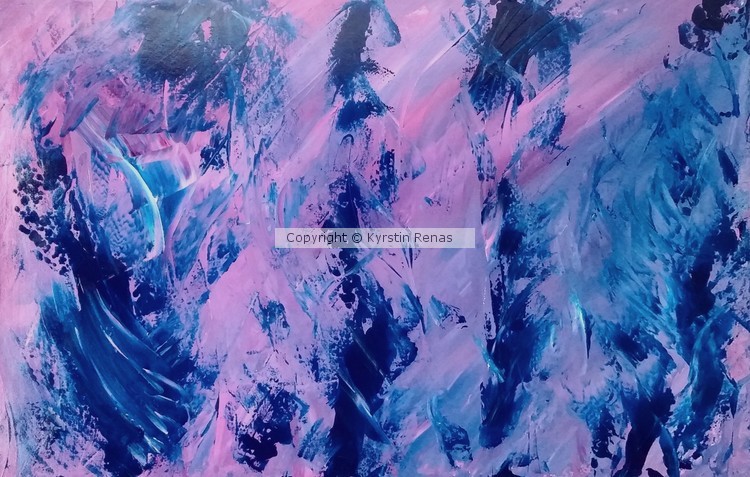 Blue on Violet