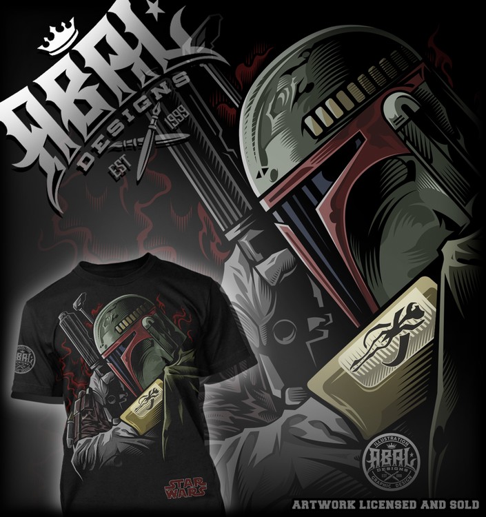 STARWARS SHIRT DESIGN (Artwork Licensed and Sold)