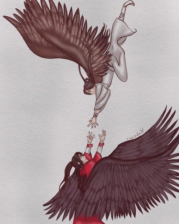 Someone to Catch Me xielian huacheng tgcf fanart digitalart