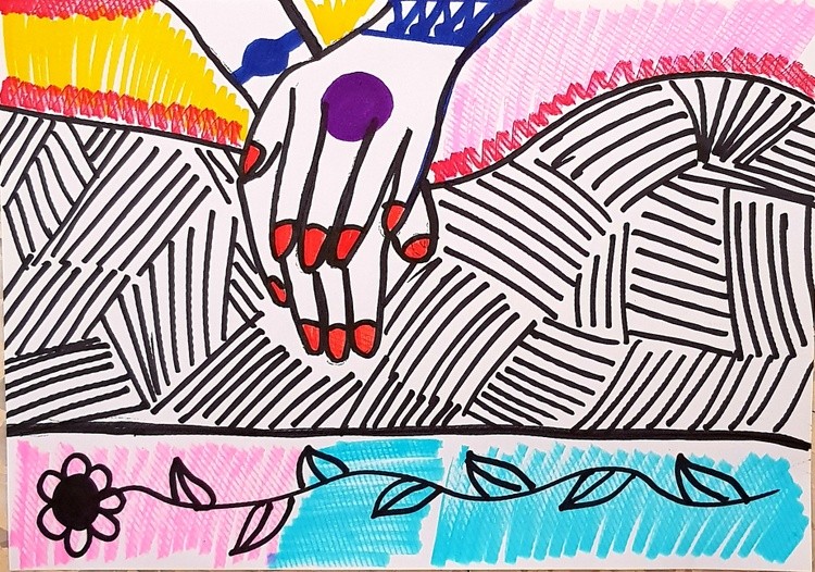Massage therapy art by Dana, Los Angeles
