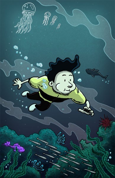 Kid Hercules Underwater