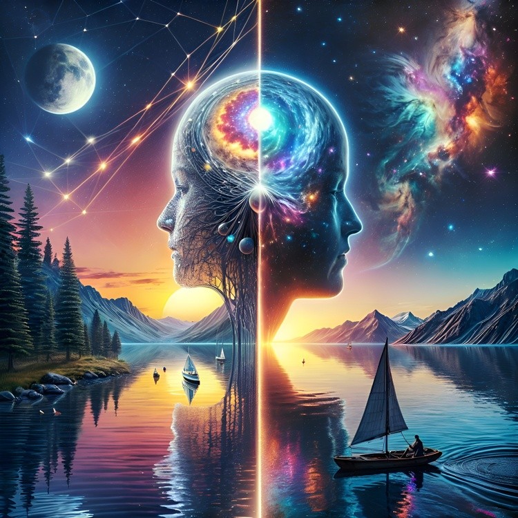 Playing with imagination and creativity.