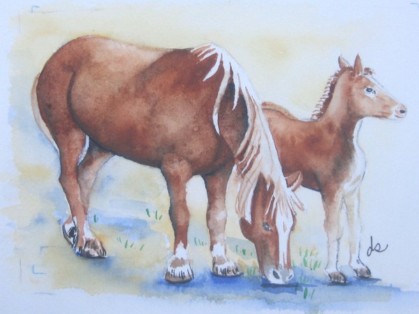 Neighbor's horse with fold