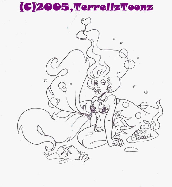 Mermaid In Wa-Wa Doodle