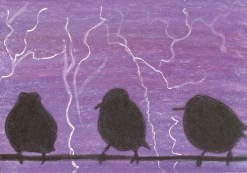 Light Show at Purple Dawn - ACEO