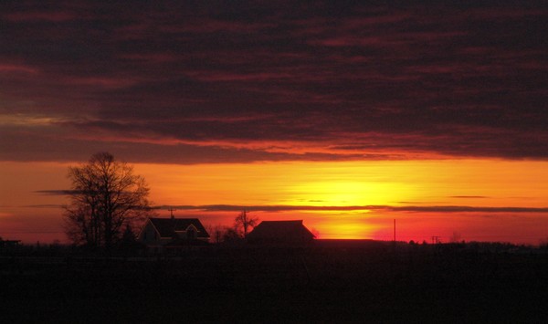 Sunset in December