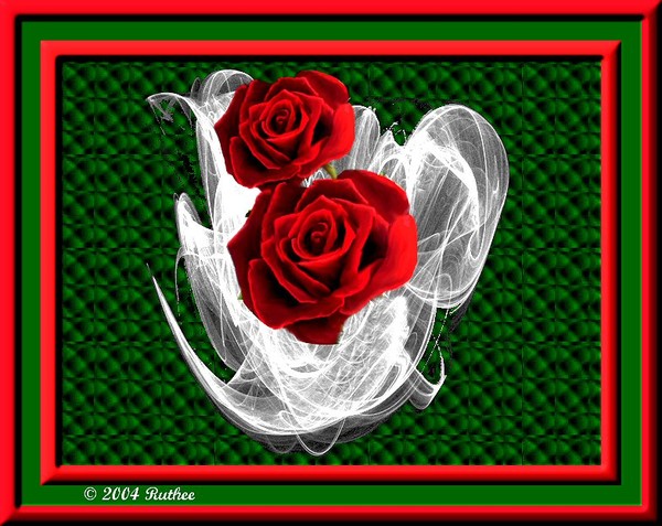 Roses In Crystal Bowl