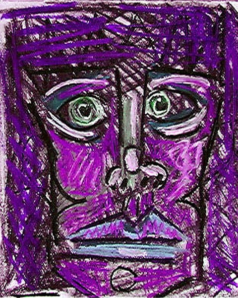 purple face