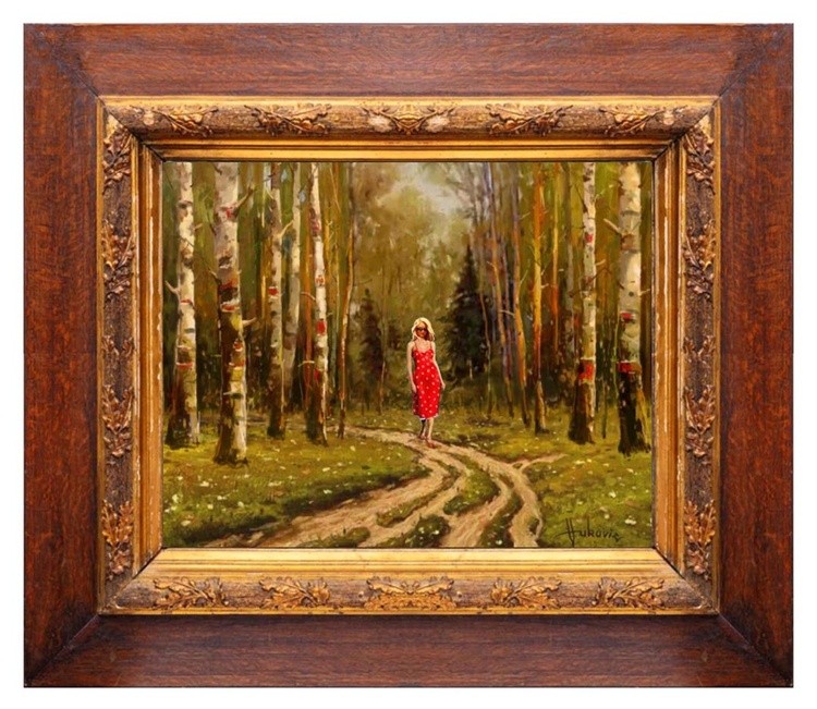In the birch forest