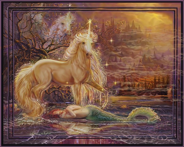 Unicorn And Mermaid
