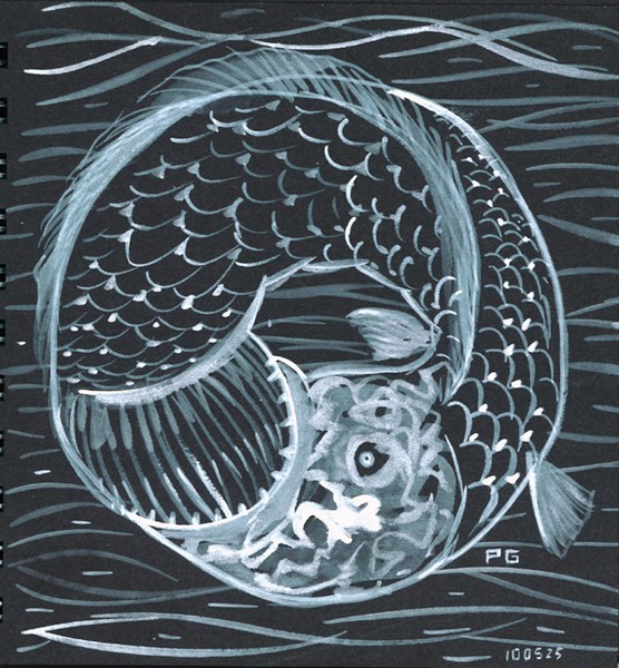 Self-eating fish