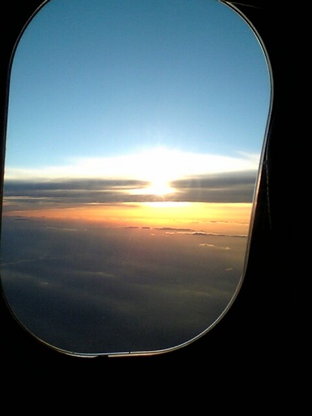 Sunset at 30K feet.