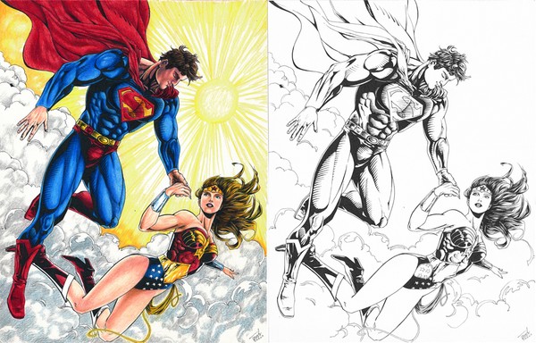 Superman/WonderWoman Commission