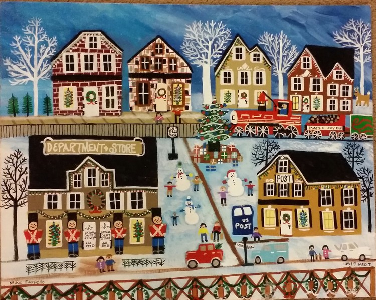 The Decorations and Dreams of the Christmas to be.