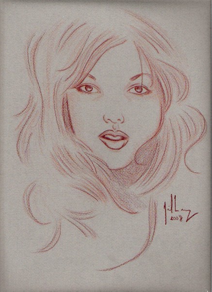 Chrissy on Toned Paper