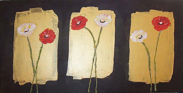 Poppys on the fence