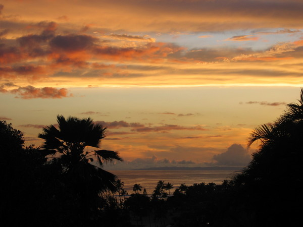 Orange sun set