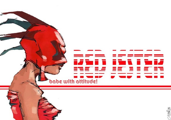 Red Jester, babe with attitude.